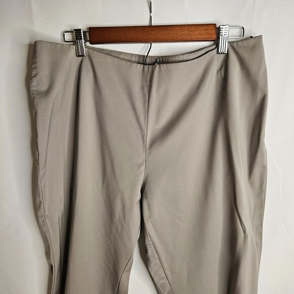 Lafayette 148 New York Size 12 Stanton Tan Skimmer Crop Pant Capris 23" Inseam - Picture 2 of 10